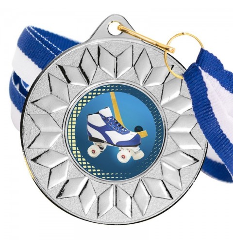Medalla Hockey Patines Color 5617 Plata Ø50mm