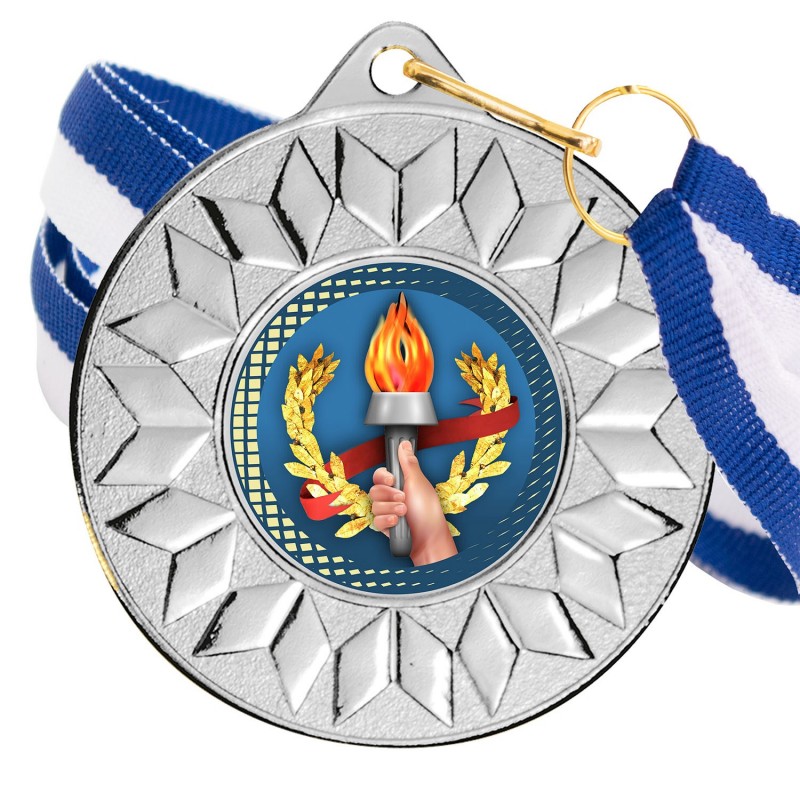 Medalla Olimpiadas Color 5617 Plata Ø50mm