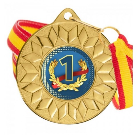 Medalla Nº1 Color 5617 Oro Ø50mm
