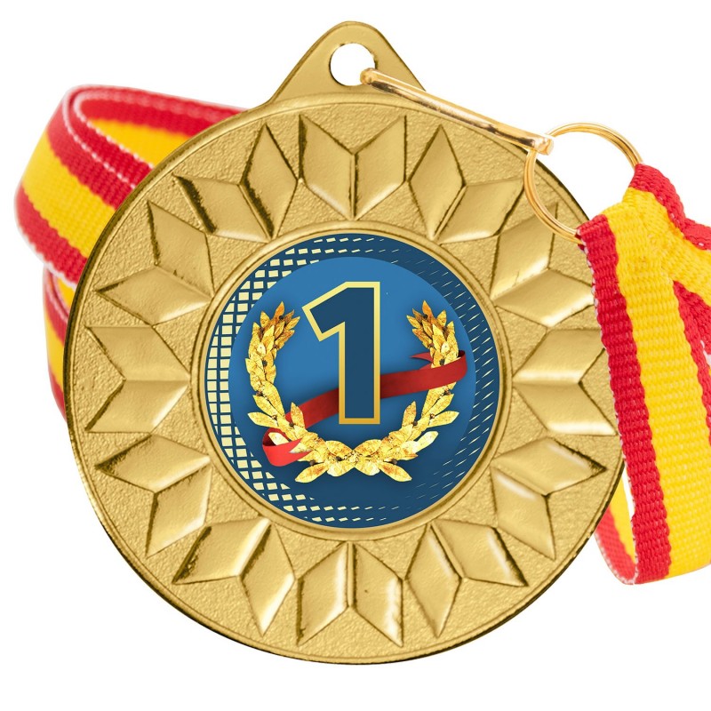 Medalla Nº1 Color 5617 Oro Ø50mm