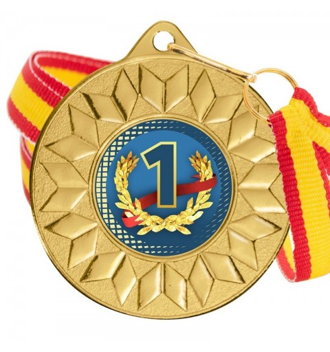 Medalla Nº1 Color 5617 Oro Ø50mm