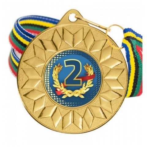 Medalla Nº2 Color 5617 Oro Ø50mm