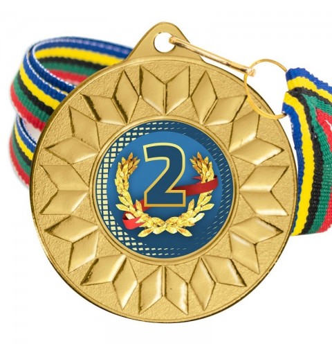 Medalla Nº2 Color 5617 Oro Ø50mm