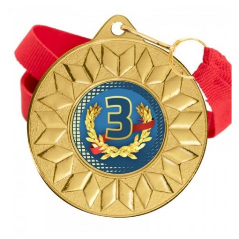 Medalla Nº3 Color 5617 Oro Ø50mm