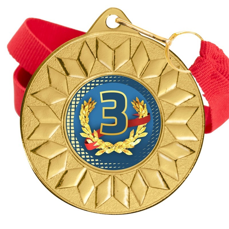 Medalla Nº3 Color 5617 Oro Ø50mm