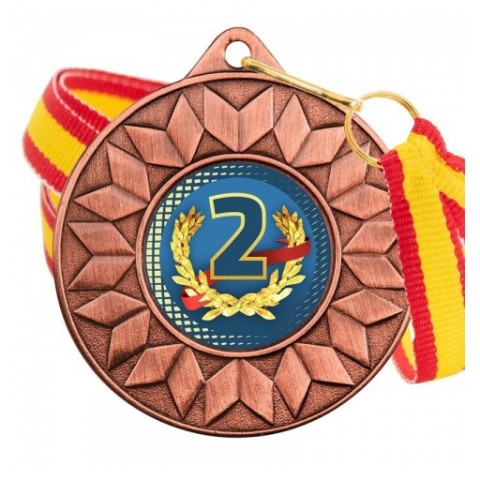 Medalla Nº2 Color 5617 Bronce Ø50mm