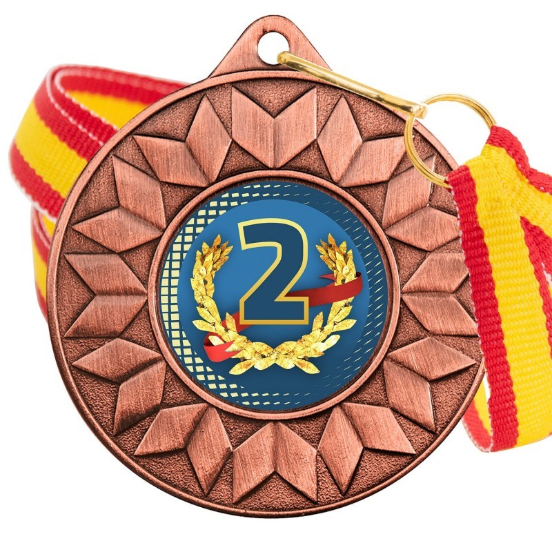 Medalla Nº2 Color 5617 Bronce Ø50mm