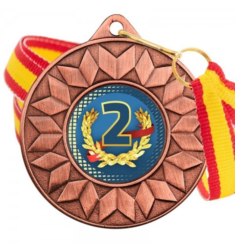Medalla Nº2 Color 5617 Bronce Ø50mm