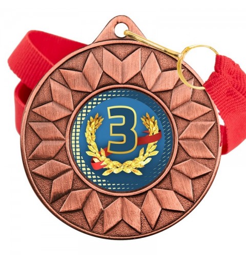Medalla Nº3 Color 5617 Bronce Ø50mm