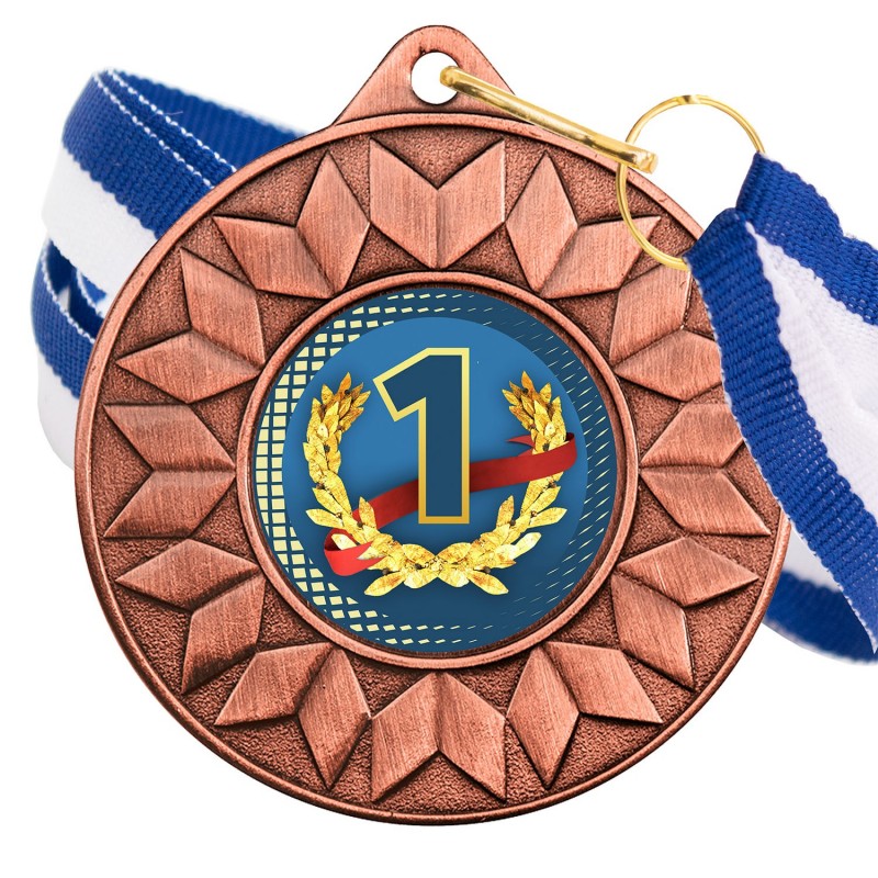 Medalla Nº1 Color 5617 Bronce Ø50mm