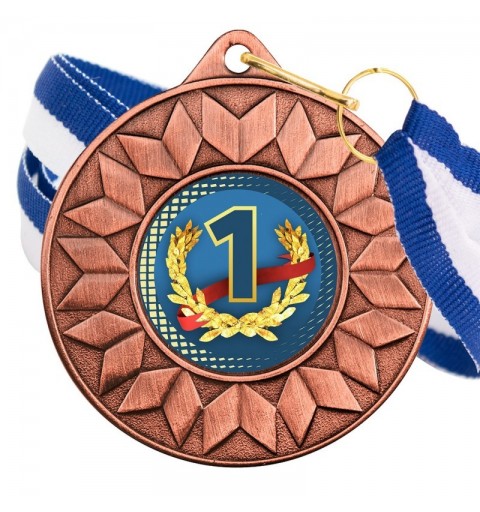 Medalla Nº1 Color 5617 Bronce Ø50mm