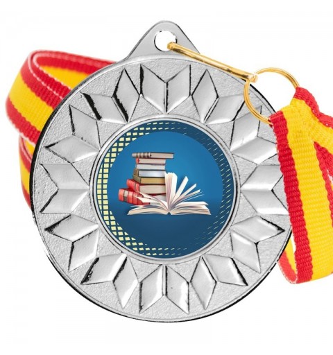 Medalla Cultura Color 5617 Plata Ø50mm
