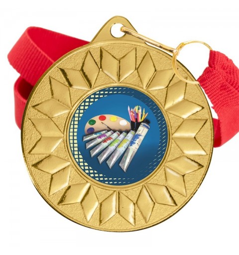 Medalla Pintura Color 5617 Oro Ø50mm