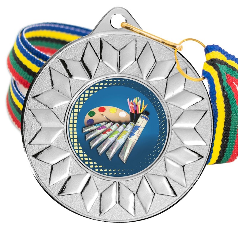 Medalla Pintura Color 5617 Plata Ø50mm