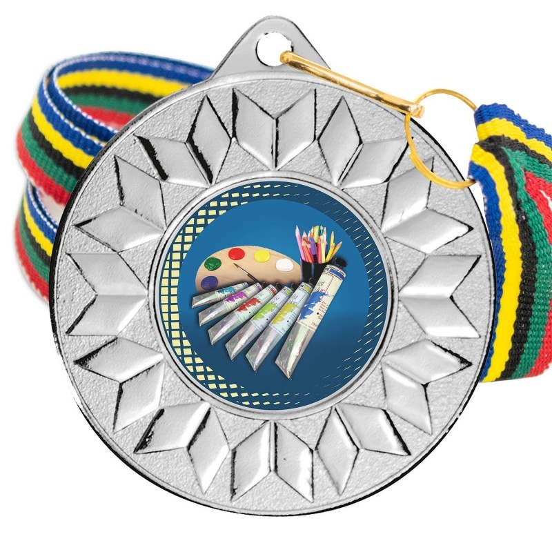 Medalla Pintura Color 5617 Plata Ø50mm