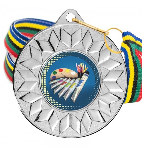 Medalla Pintura Color 5617 Plata Ø50mm