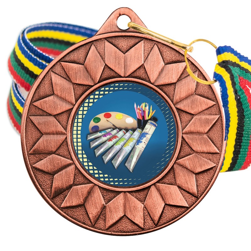 Medalla Pintura Color 5617 Bronce Ø50mm