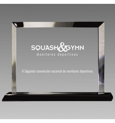 Trofeo Placa Cristal 0775