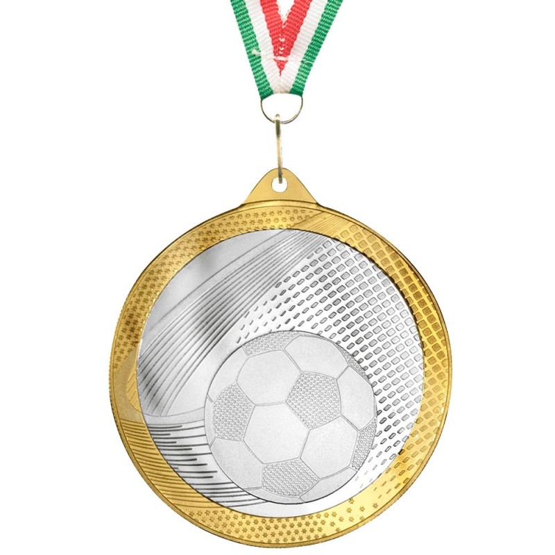Medalla Fútbol Bicolor 57 mm