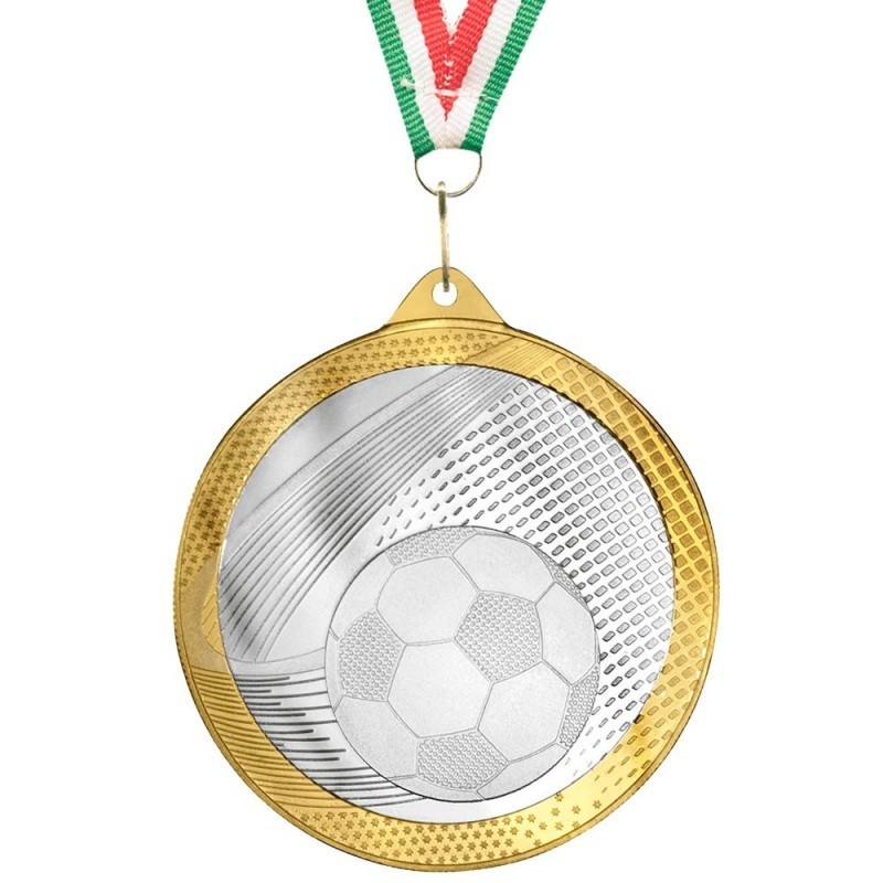 Medalla Fútbol Bicolor 57 mm
