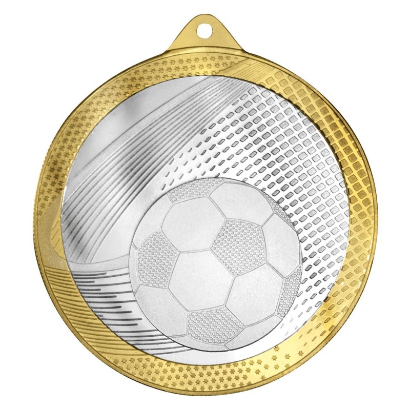 Medalla Fútbol Bicolor 57 mm