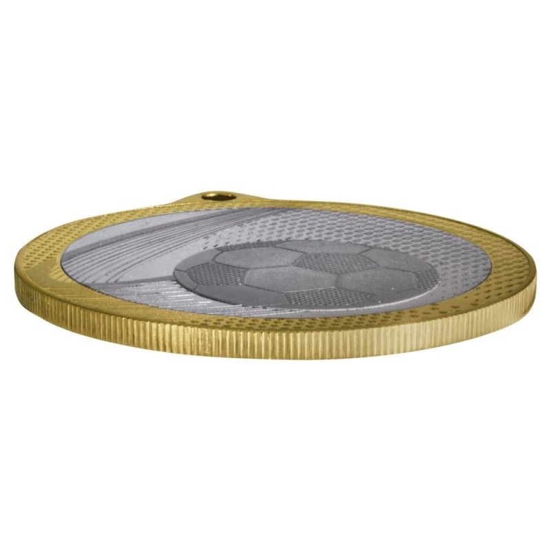 Medalla Fútbol Bicolor 57 mm