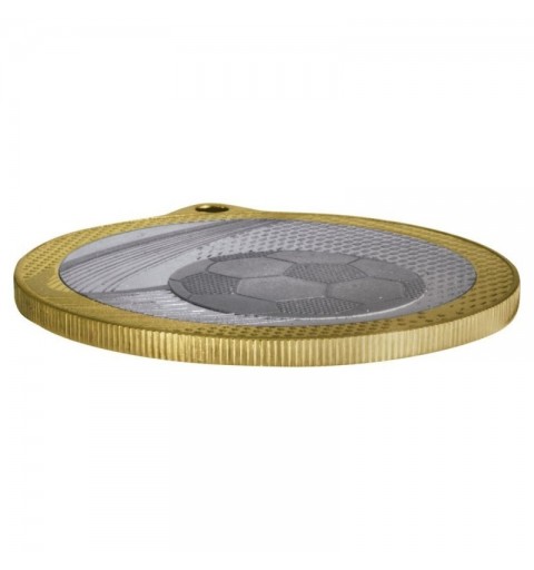 Medalla Fútbol Bicolor 57 mm