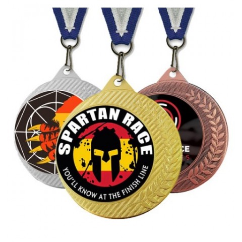 Medalla Deportiva Creative King Dorado Ø70mm