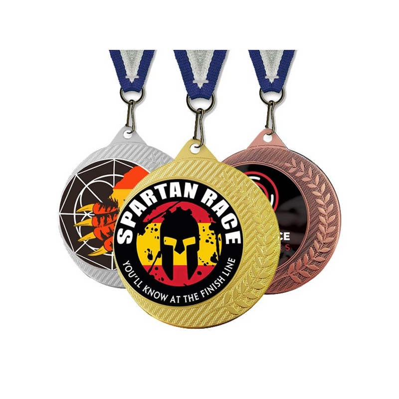 Medalla Deportiva Creative King Dorado Ø70mm