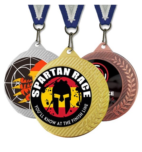 Medalla Deportiva Creative King Dorado Ø70mm