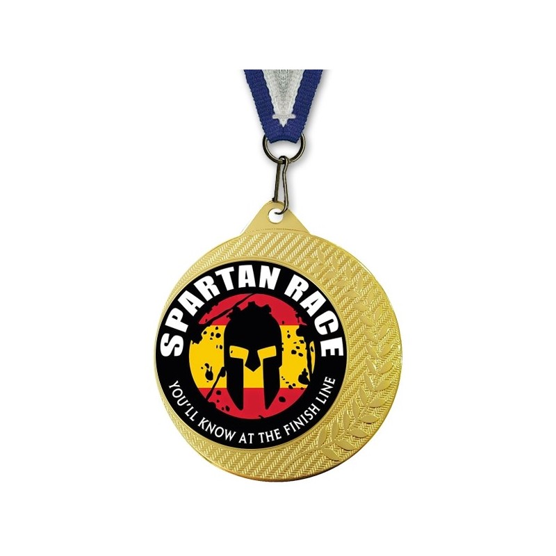 Medalla Deportiva Creative King Dorado Ø70mm