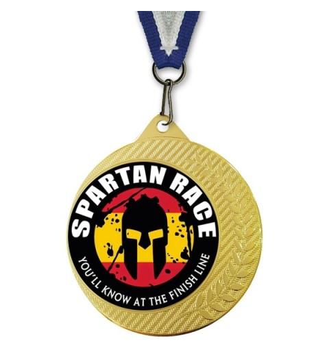 Medalla Deportiva Creative King Dorado Ø70mm