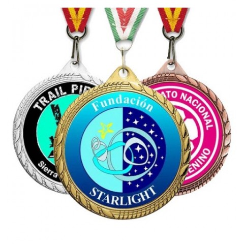 Medalla Deportiva Creative Plus 60mm