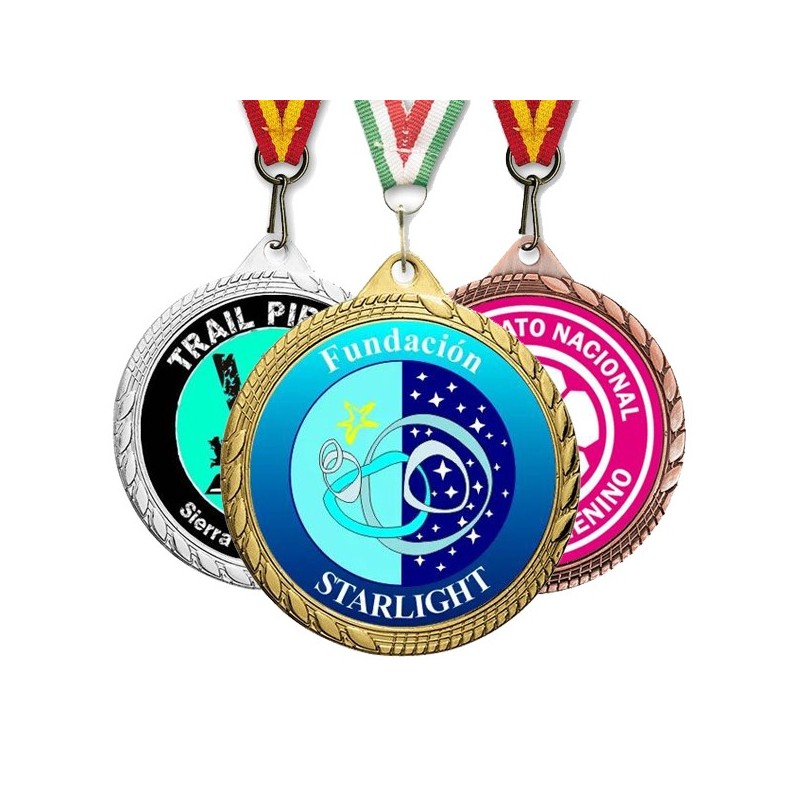 Medalla Deportiva Creative Plus 60mm
