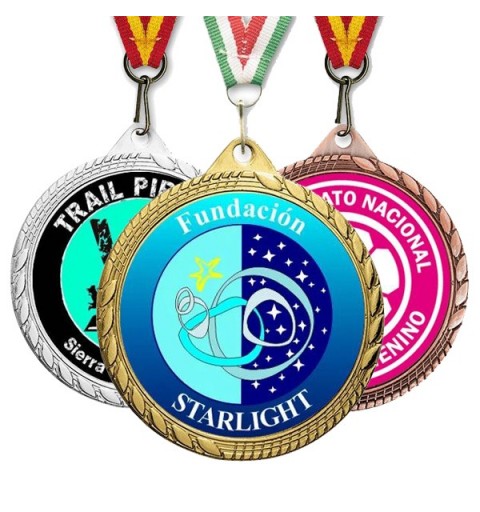 Medalla Deportiva Creative Plus 60mm
