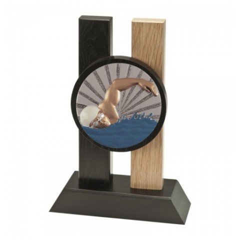 Trofeo Madera Disco Natacion 1721