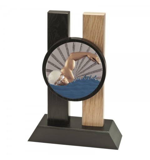 Trofeo Madera Disco Natacion 1721