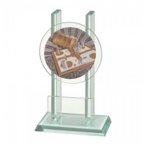 Trofeo Cristal  Disco Parchis 0903