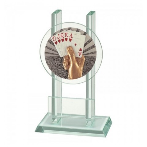 Trofeo Cristal  Disco Naipes 0903