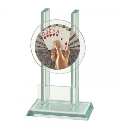 Trofeo Cristal  Disco Naipes 0903