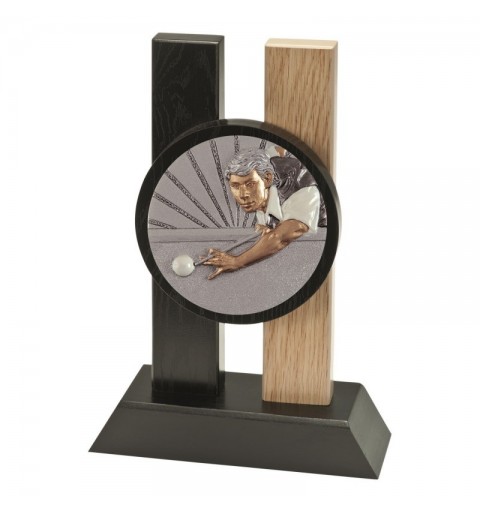 Trofeo Madera Disco Billar 1721