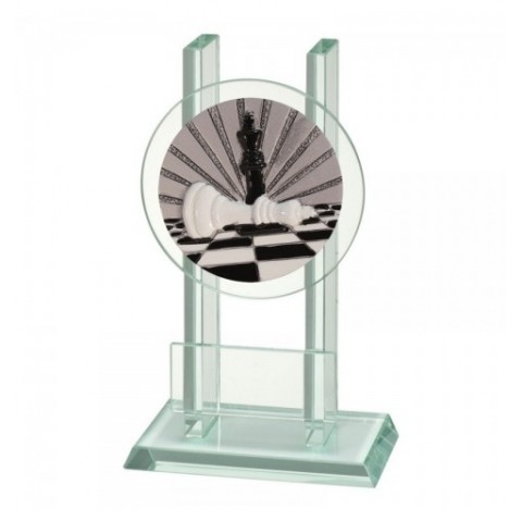 Trofeo Cristal Disco Ajedrez 0903