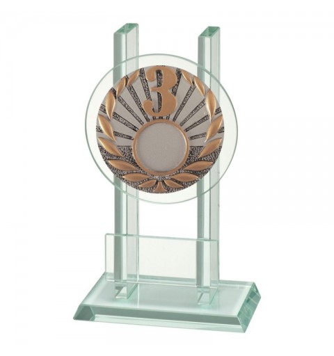 Trofeo Cristal  Disco Alegórico 3 0903