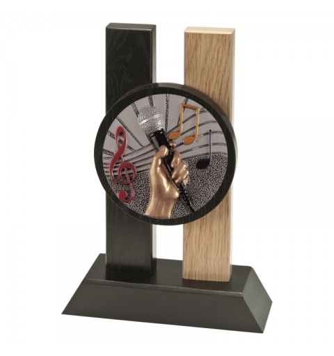 Trofeo Madera Disco Karaoke 1721