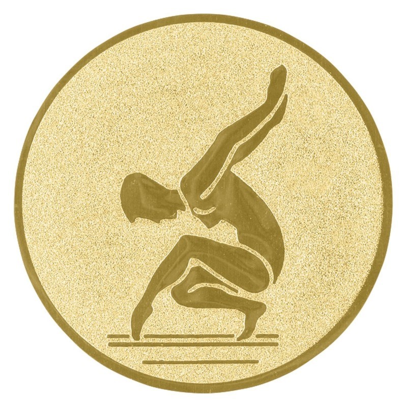 CENTRO Ø25 MM ORO GIMNASIA FEM. - ADH