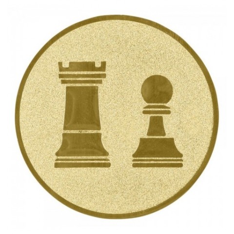 CENTRO Ø25 MM ORO AJEDREZ -...