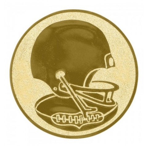 CENTRO Ø25 MM ORO FUTBOL AMER. - ALU*