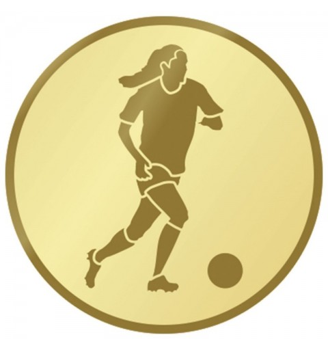CENTRO Ø25 MM ORO FUTBOL FEM. - ADH