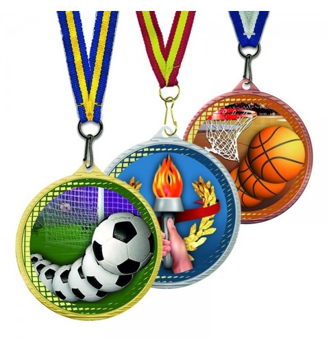 Medalla Deportiva Color 55mm