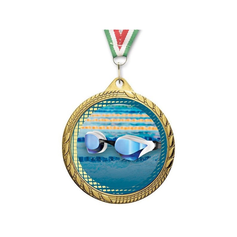 Medalla Deportiva Plus 60mm Color